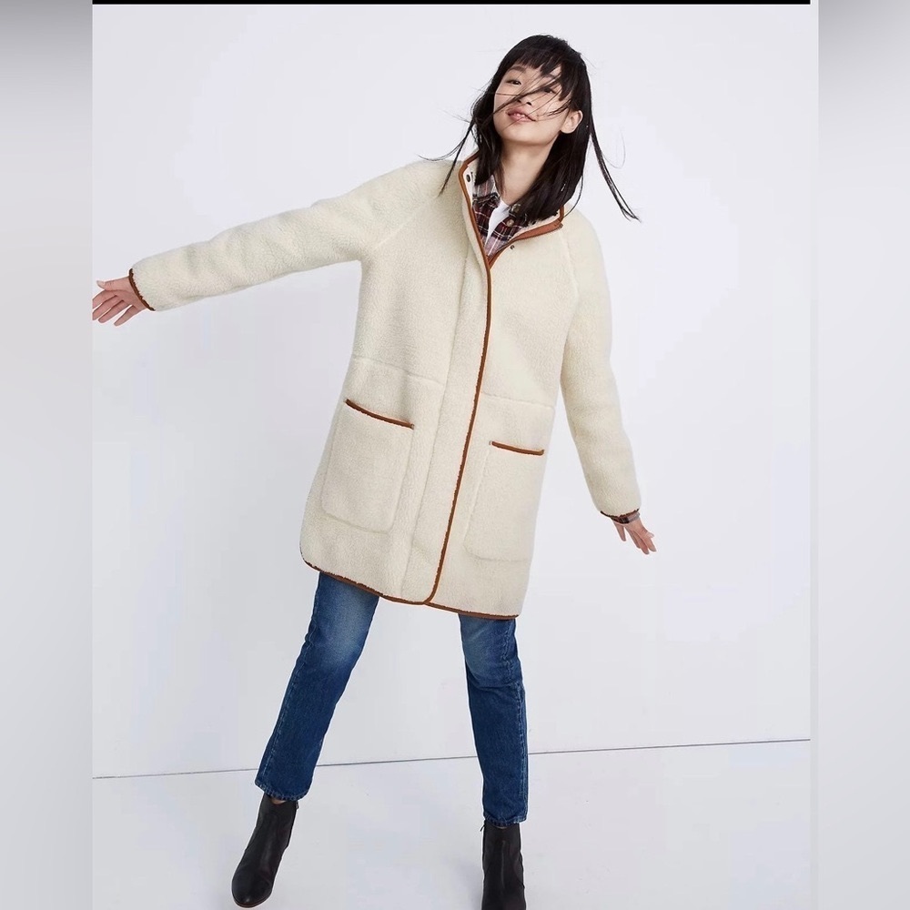 NEW Madewell Sherpa Estate Coat